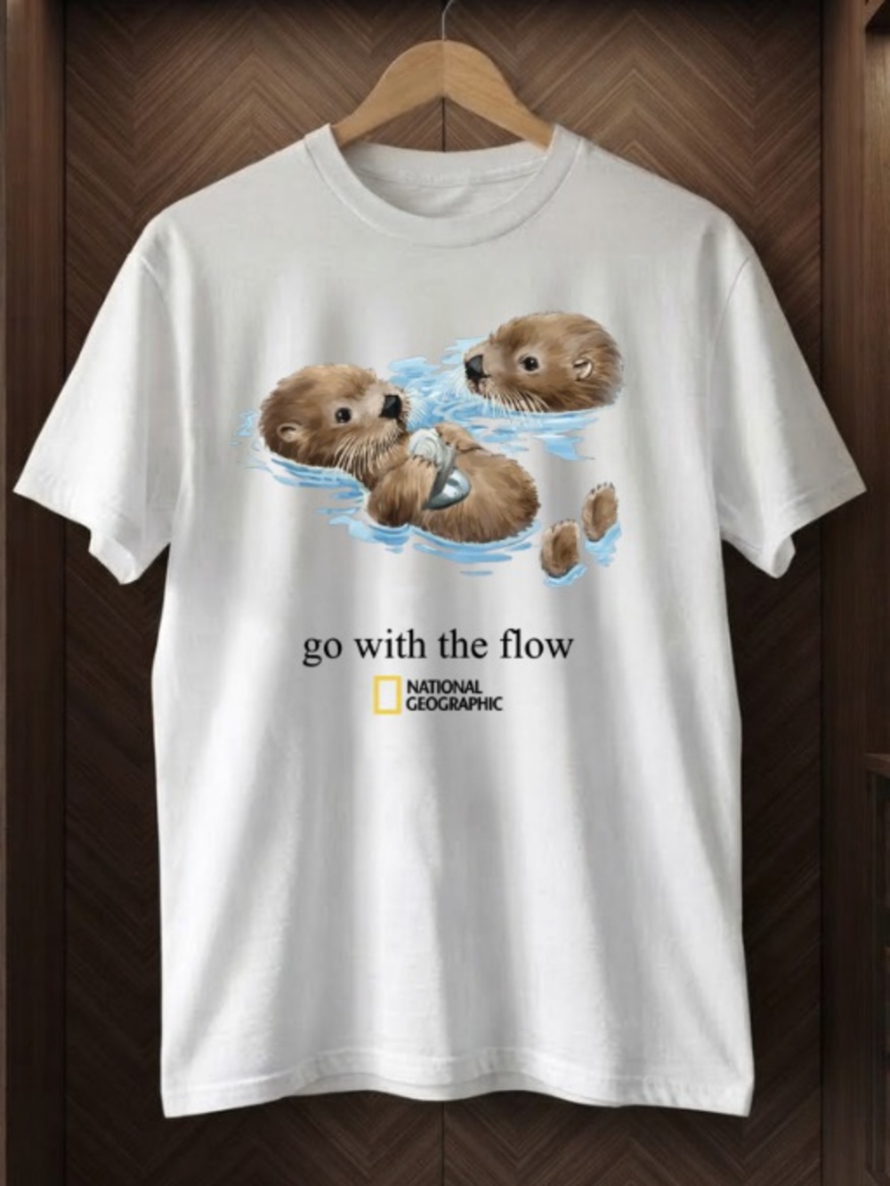 Cute Sea Otters National Geographic Graphic Tee